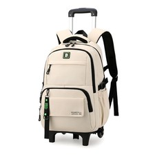 Rolling Backpack Boys Kids Wheels Trolley School Bag Teens Wheeled