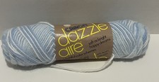 One full skein Caron Dazzle Aire yarn Blues 2662 vintage