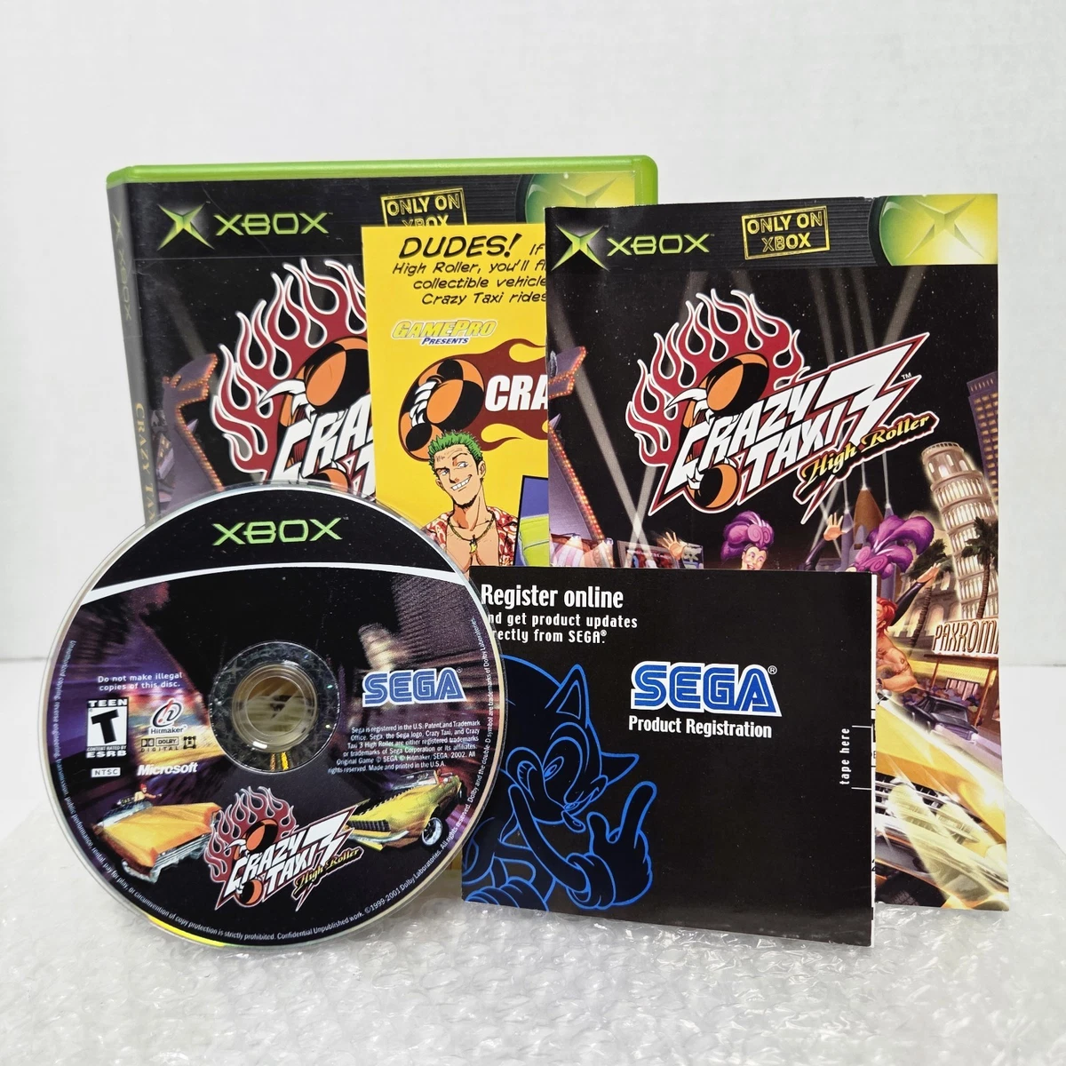 Catalogue Officiel Microsoft Xbox Promotionnel 2003 - Sega GT, Crazy Taxi - FR