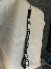 Call of Duty Black Ops 2 II Lanyard Silver Clip Neck Fob Holder Keychain