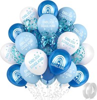 Einschulung Deko Luftballons Blau 30 StüCk Helium Schulanfang Junge MäDchen