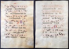 Antiphonar Antiphonary Pergament vellum Handschrift manuscript 15th century A124