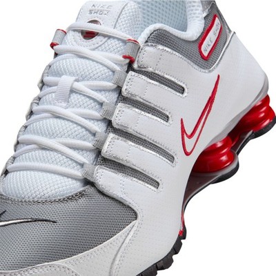 Nike Shox NZ Running Shoes White / Red / Silver Sz 9 378341 104 | eBay