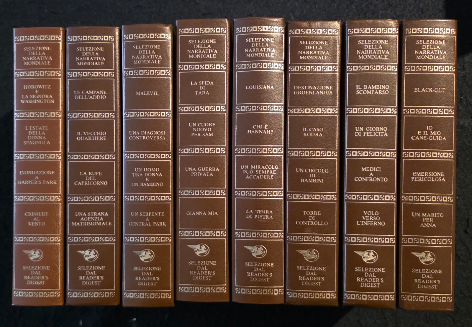 Lotto 8 libri Reader's Digest 1980-1982 - Selezione della Narrativa Mondiale