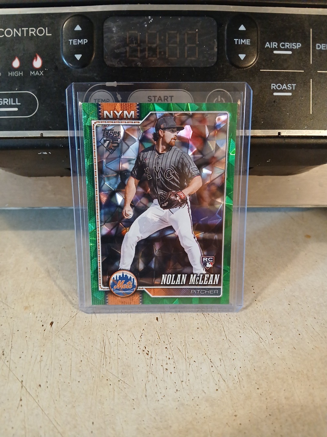 2026 Topps Series 1 Nolan McLean Green Diamante /99 New York Mets Rc #214