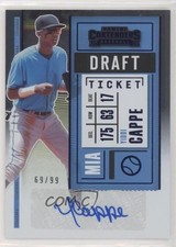 2020 Panini Contenders Prospect 2 Draft Ticket Blue 69/99 Yiddi Cappe Auto 01u5