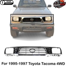 Grille Chrome Shell With Painted Black Insert For 1995-1997 Toyota Tacoma 4wd