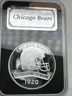 CHICAGO BEARS NFL FOOTBALL 1920 INAUGURAL SEASON 1oz .999 SILVER COIN