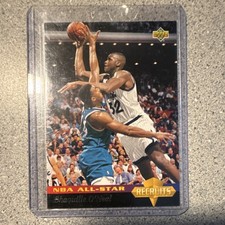 1992-93 Upper Deck Shaquille O'Neal #34 NBA All-Star Recruits Orlando Magic