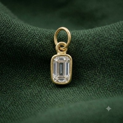 Aquamarine Pendant   Minimalist March Birthstone   Trendy Jewelry For Gift.