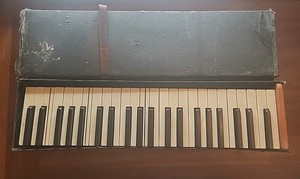 Antique Portable Practice Keyboard / Piano -