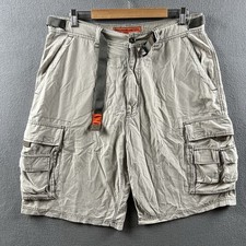 Vintage Abercrombie Fitch Paratrooper Shorts Mens Large 90s Military Cargo Baggy