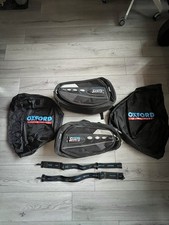 Oxford Sports Lifetime Luggage Motorcycle Bag Panniers set Expandable 50L