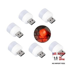 Sokelinn-six 6 Pack Mini USB Night Light, Plug in LED Lamp Decorative Red