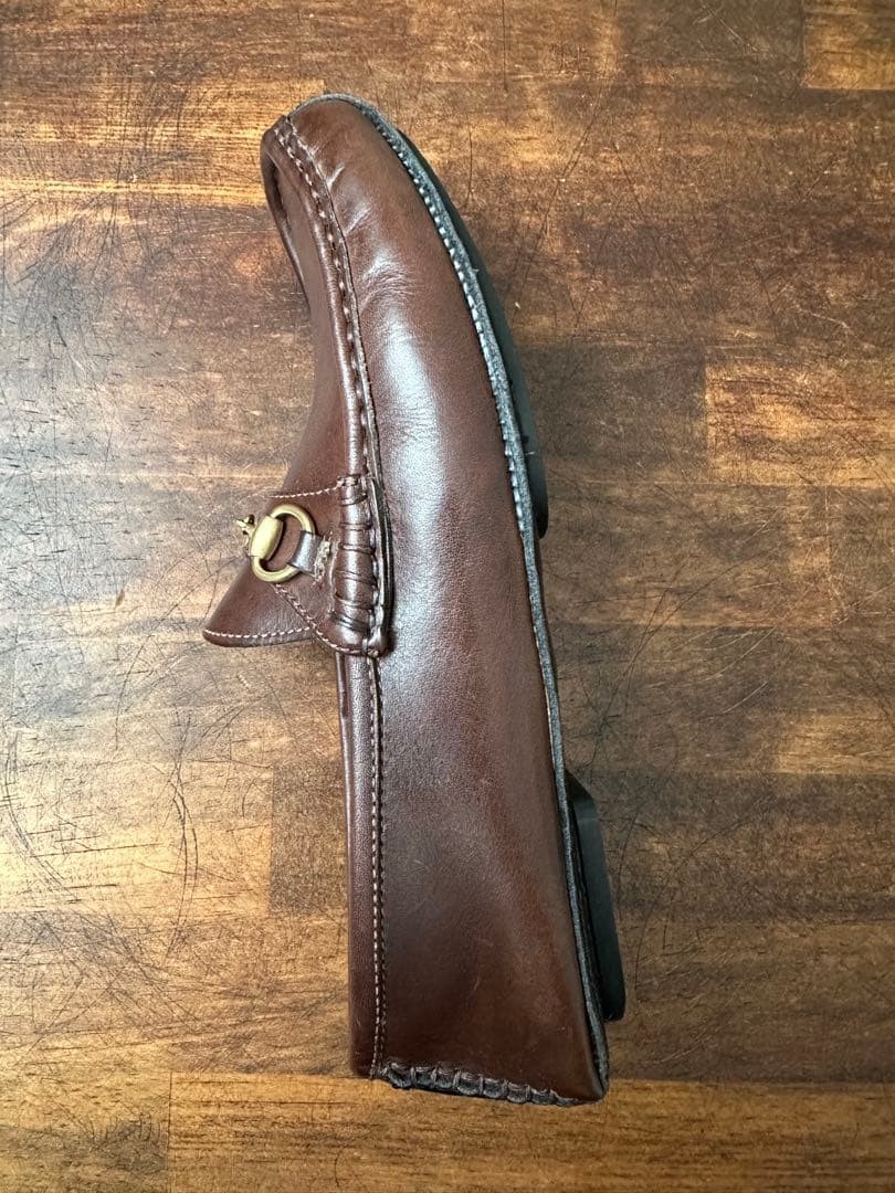 GUCCI Women's Loafers Horsebit Leather Brown EU36/US6 120234c thumbnail 6