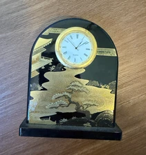 Yamanaka Urushi Lacquer Table Clock