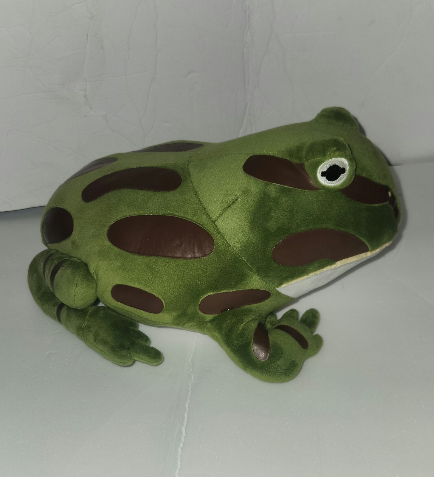 Green Pac Man Frog Plush 12" Adore Plush Company