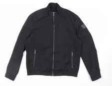 Mens UK Size L Porsche Design Black Bomber Jacket