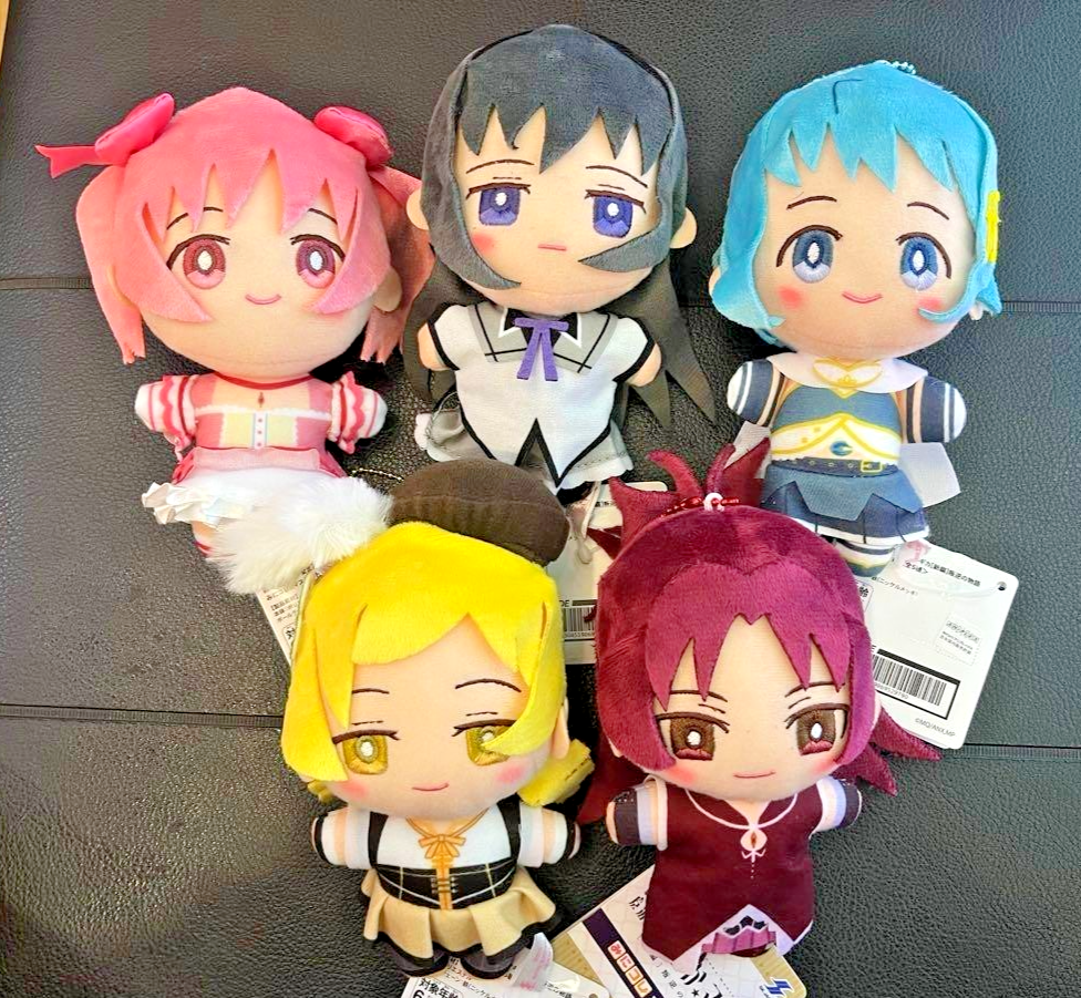 Puella Magi Madoka Magica Plush doll Mascot MInikore set of 5