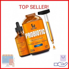 Liquid Probiotics for Dogs and Cats   6 Billion CFU Pet Digestive Support   Dog