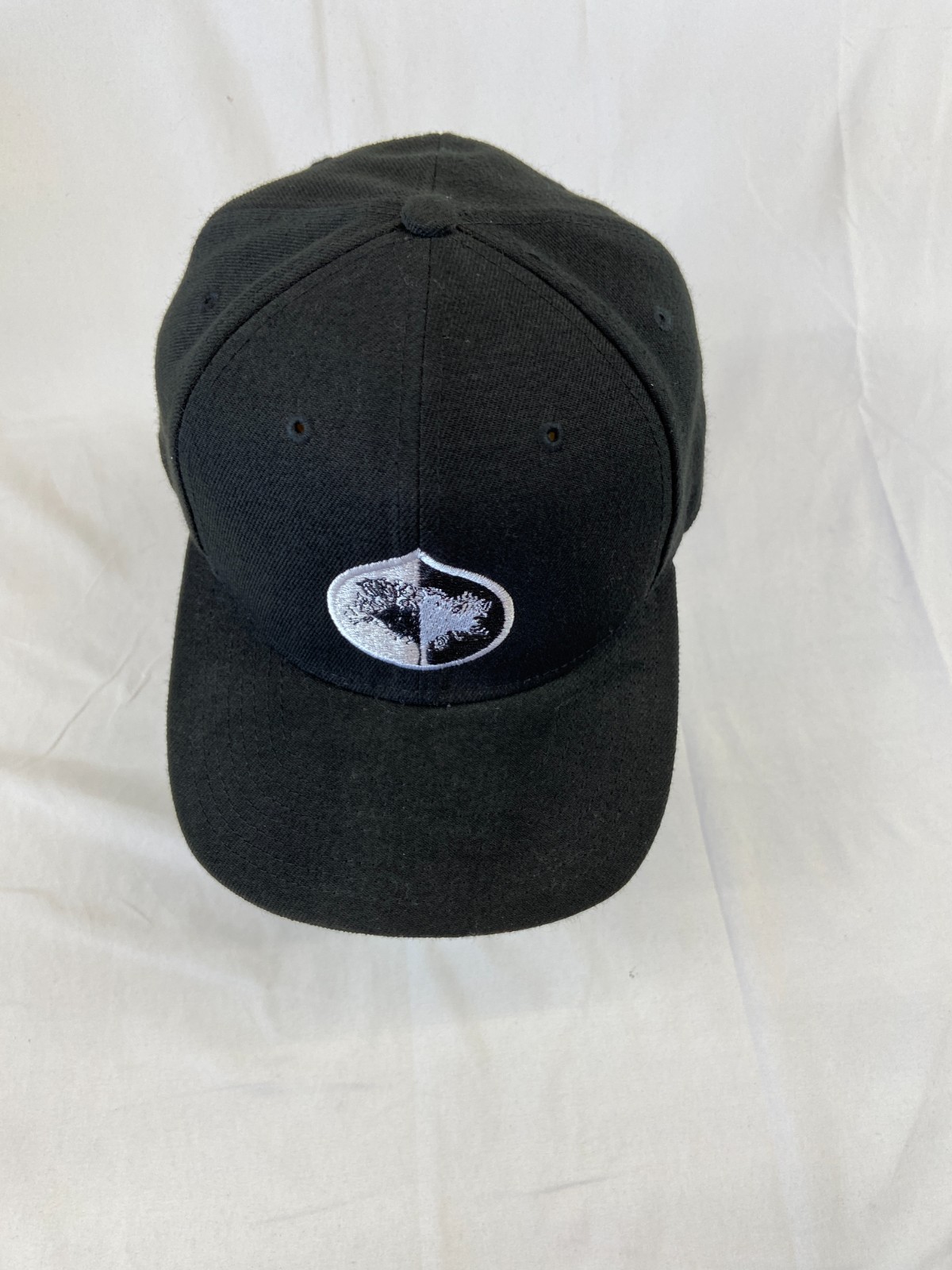 Split Tree Baseball Cap Snapback Hat Black Canvas… - image 4