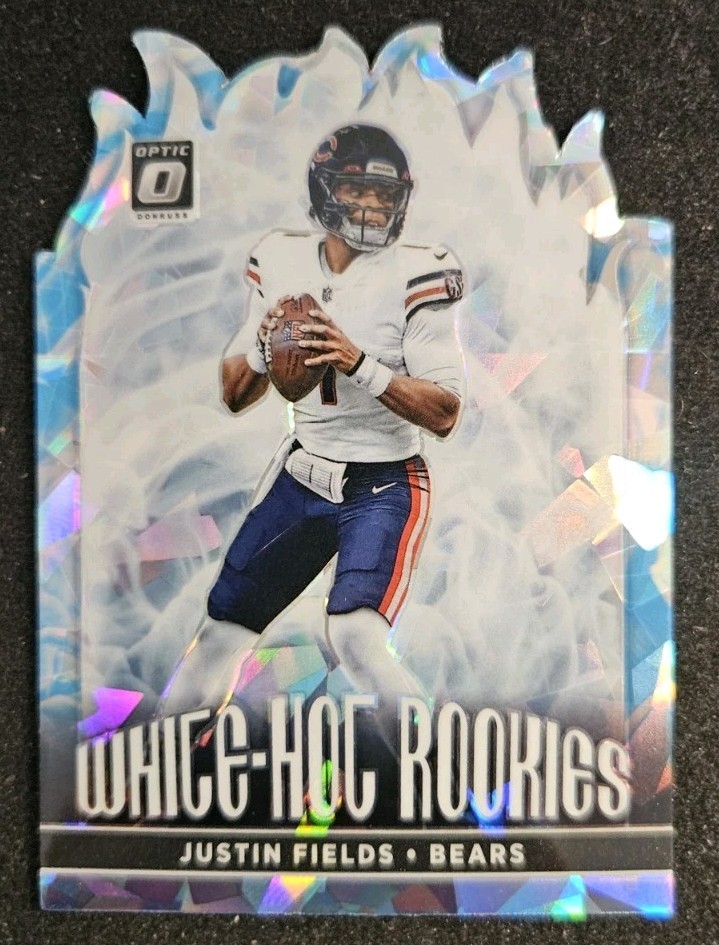 Justin Fields Panini Donruss Optic White Hot Rookies #WHR2 Ice