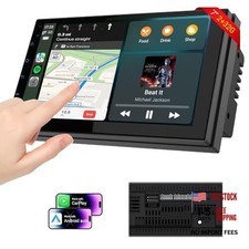 7" Double Din Car Stereo w/Wireless CarPlay  Android Auto - Android 13