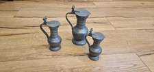 Altes Zinn K&auml;nnchen Set Zinnkanne Deko Kanne Krug Wasserkanne