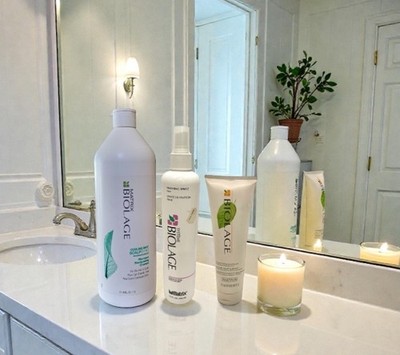 90 s Matrix Biolage Finishing Spritz + Conditioning Balm + Scalpsync Shampoo Lot