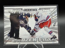 2024-25 Upper Deck Credentials Frozen Fight Adam Fantilli Mika Zibanejad