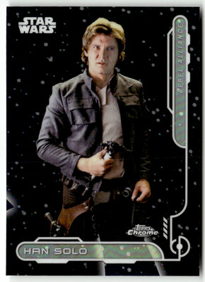 Topps 2024 Star Wars Chrome No. RA-3 Han Solo Rebel Alliance