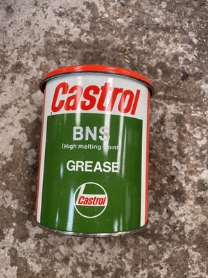 Vintage Castrol BNS Grease 500g Tin Unused Full Tin