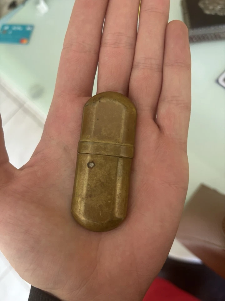 Briquet militaire ancien laiton Brass N°5 vintage armée WW2 - Photo 4/4