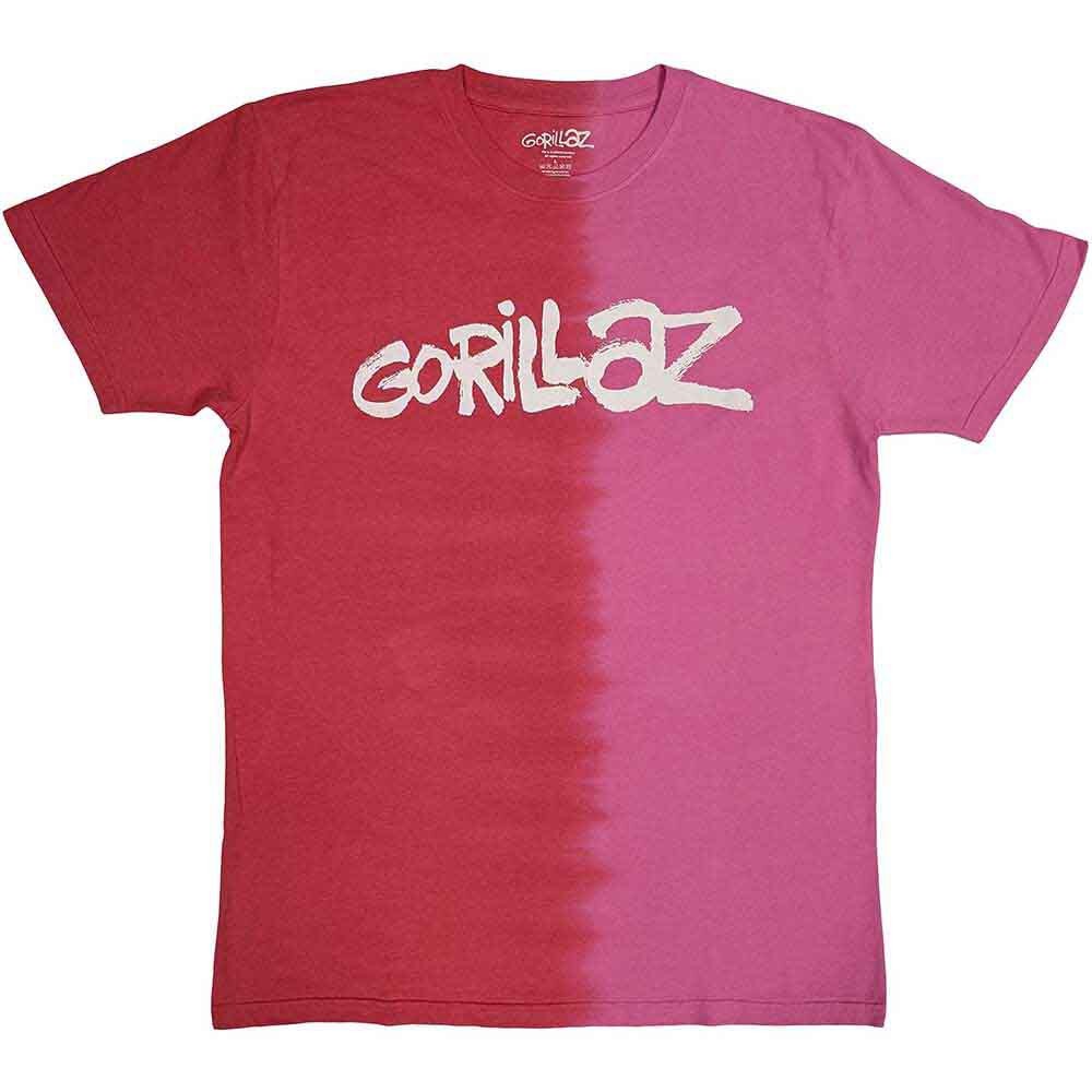 Gorillaz logo dip-dyed band tee for fans of alternative music
