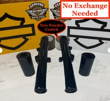 OEM 00-13 Harley Touring 41mm Gloss Black Fork Sliders Lower Legs Cans Cow bell