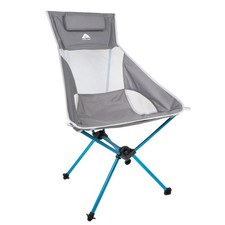 Ultra-Light Packable High Back Polyester Camp Chair Gray