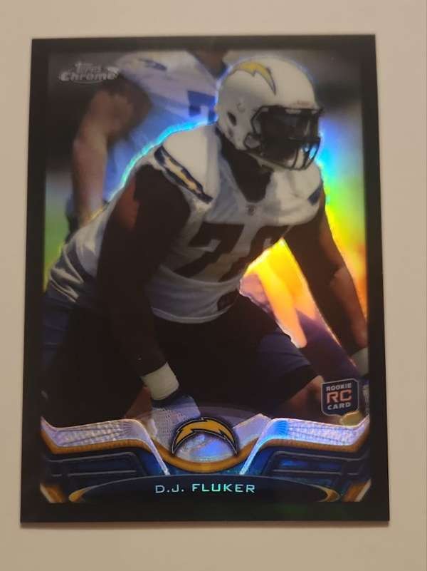 2013 Topps Chrome #134 D.J. Fluker Black Refractors #/299