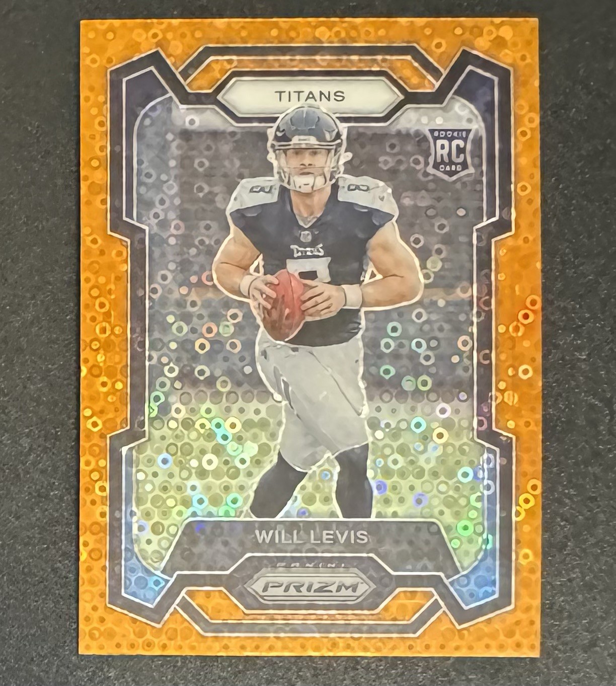 Will Levis 2023 Panini Prizm ROOKIE Orange Disco #397 - Tennessee Titans
