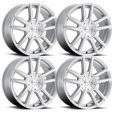 (Juego-4) Llantas Raceline Encore Silver 17X7.5 4X100/4X108 +40mm llantas 17 pulgadas