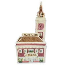 Vintage Ghiradelli Square Collectible Mini Building Replica Lidded Box 1997
