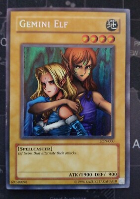 Gemini Elf LON-000 Secret Rare Unlimited Edition Yugioh NM