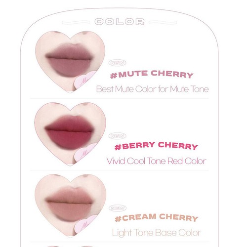 [MERRY MONDE] Cherry Heart Mega Tint 5g  / Korean Cosmetics - Afbeelding 55 van 68