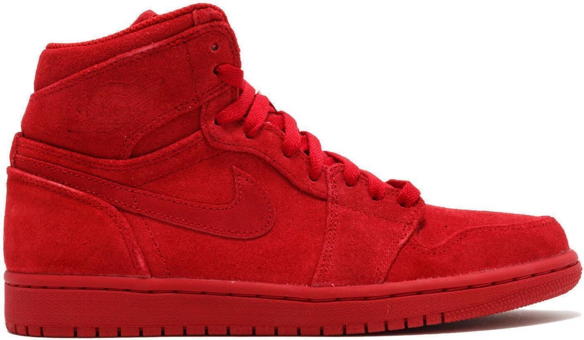 Preços baixos em Jordan 1 Retro High Red Suede | eBay