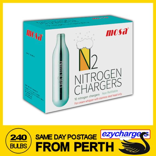 MOSA N2 NITRO CHARGERS 10 PACK x 24 (240 BULBS) NITROGEN COLD BREW ...