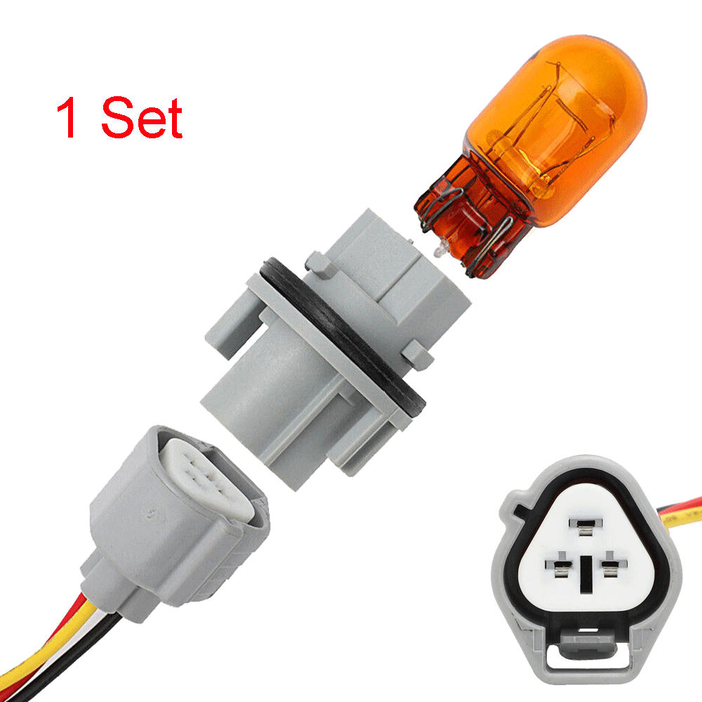 Headlight Turn Signal Bulb Socket Wire Kit For 262439B91A, 93872237