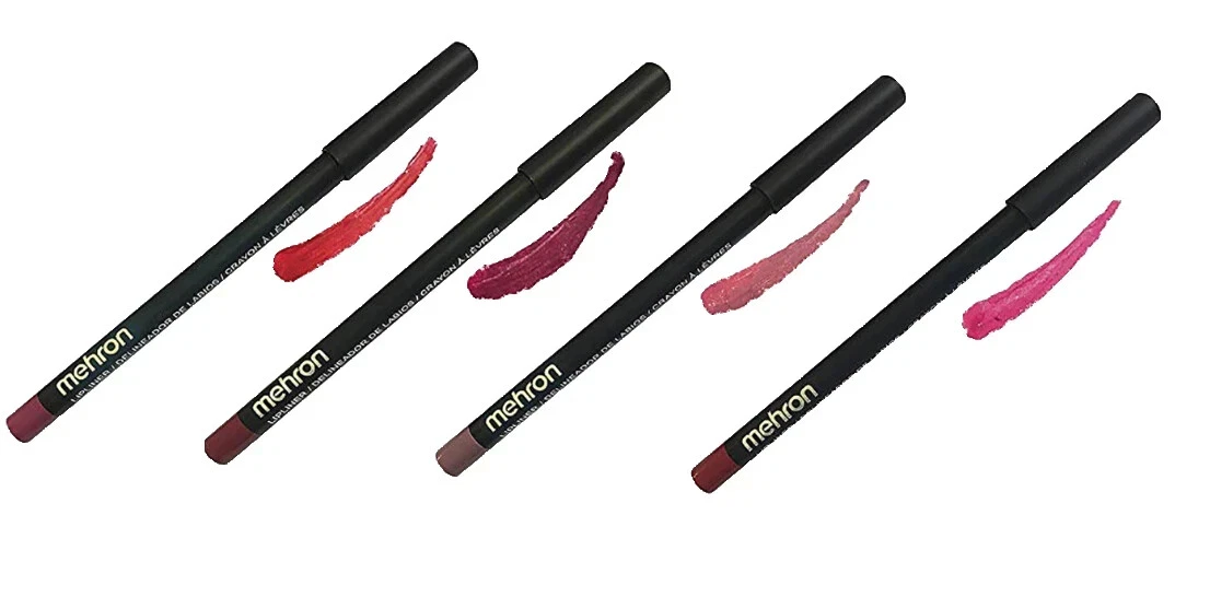 Mehron Makeup L.I.P Liner Pencils-Pomegranate, Rhubarb, Dusty Rose, Lotus-Pick 1 - Picture 1 of 16