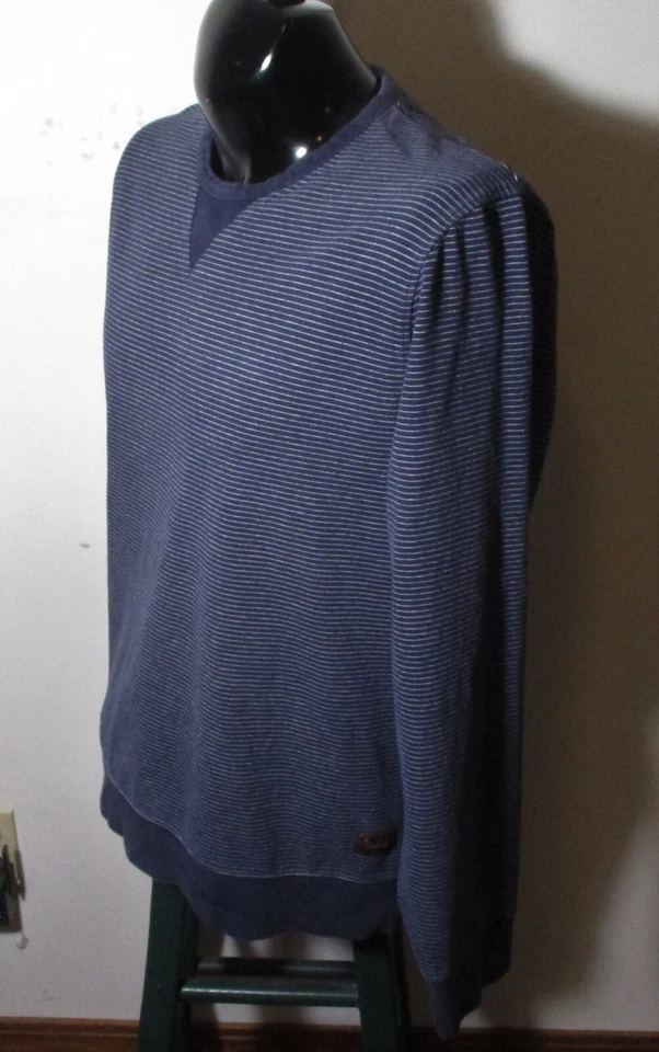 BEN SHERMAN Blue Lightweight Crewneck Sweatshirt Men's Size L - Image 4 of 4