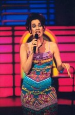 Dutch presenter Marjolein Keuning on the set of Dutch TV show HET - Old Photo 1