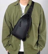Men's Shoulder Bag Chest Sling Bag Crossbody Bag Casual Travel Phone USB Port