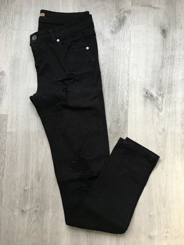 Pantalones vaqueros rotos Pull &amp; Bear pitillo skinny jeans 36 zara | eBay
